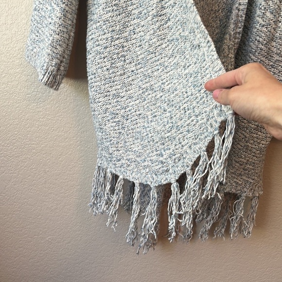 Knox Rose Oversized Knit Cardigan Blue and White size Extra Small - Picture 6 of 10